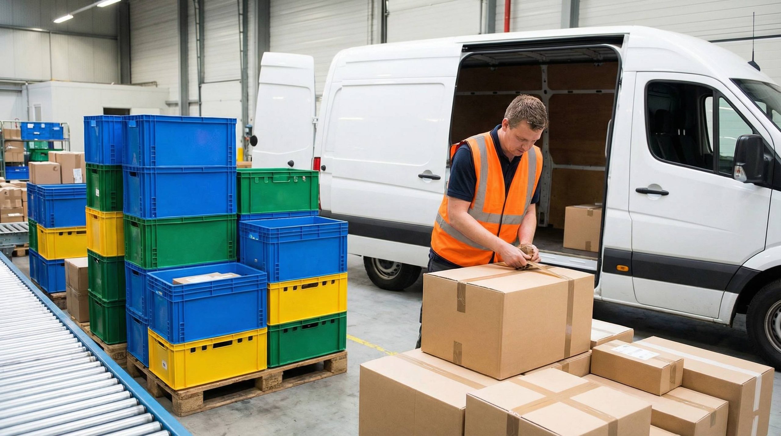 vorbereitung für weitertransport dhl